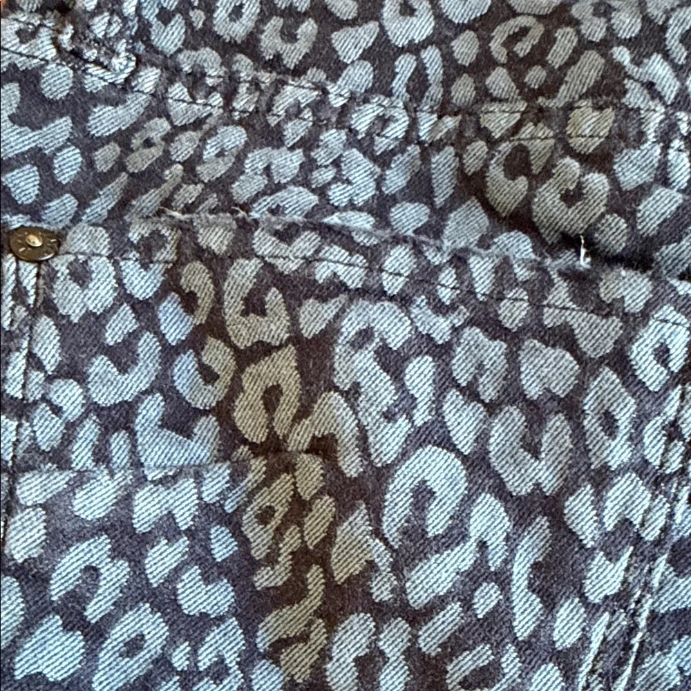 NWT James Jeans Blue Leopard Print High Waisted Jeans Size 25 - Picture 10 of 10